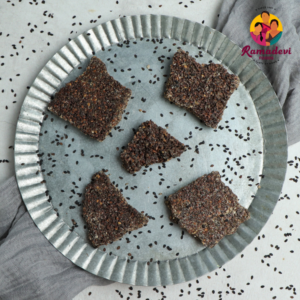 black sesame chikki