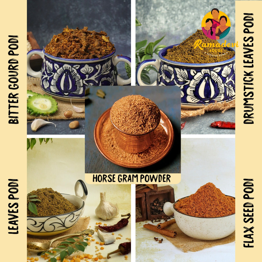 Healthiest podis combo - 5 types of podis – RAMADEVI FOODS