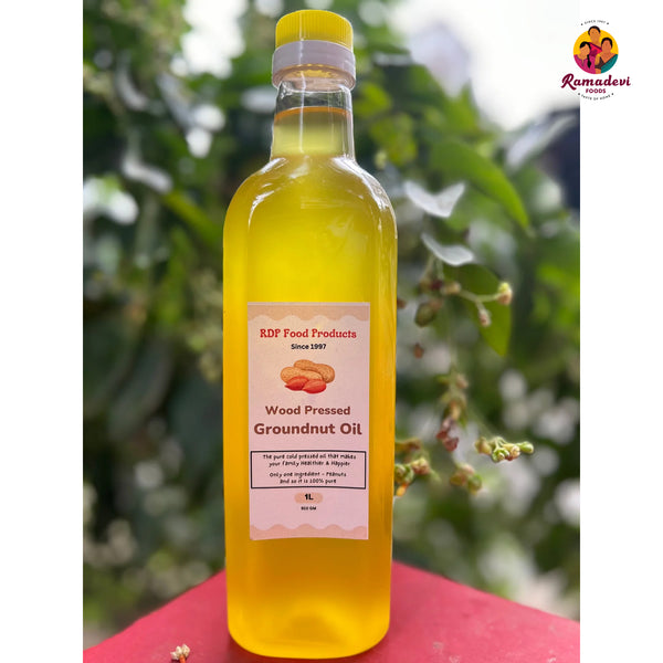 Wood Pressed Groundnut Oil